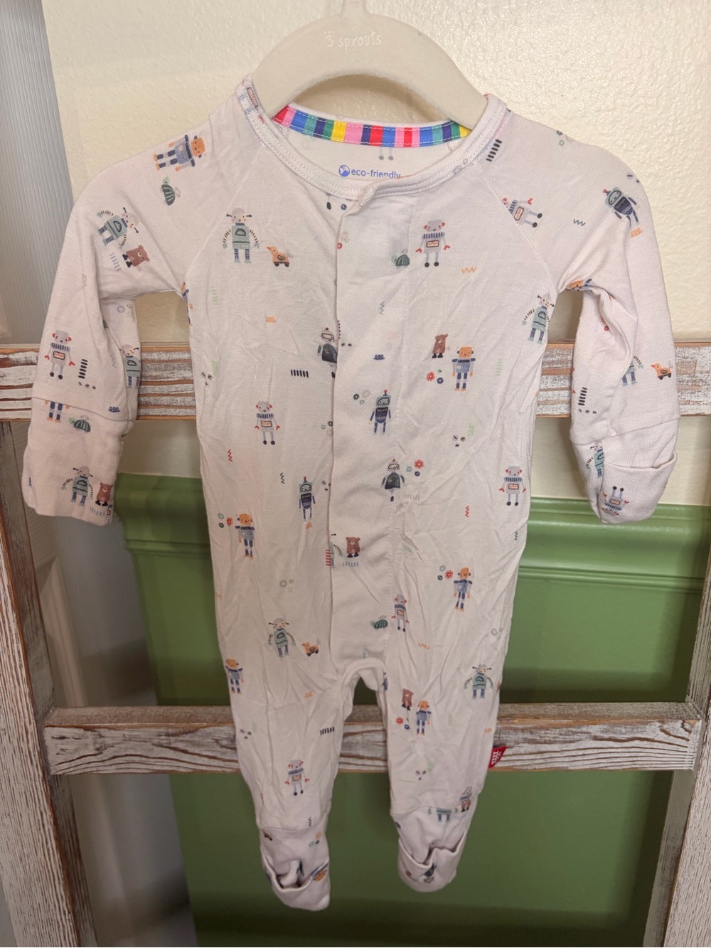 🤖 Magnetic Me Robot Modal Convertible Coverall Newborn